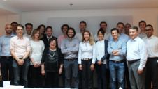 The REvivED water team, led by project co-ordinator Natalie Tiggelman, Fujifilm Manufacturing Europe (centre, twelfth from left), at its kick off meeting in Belgium